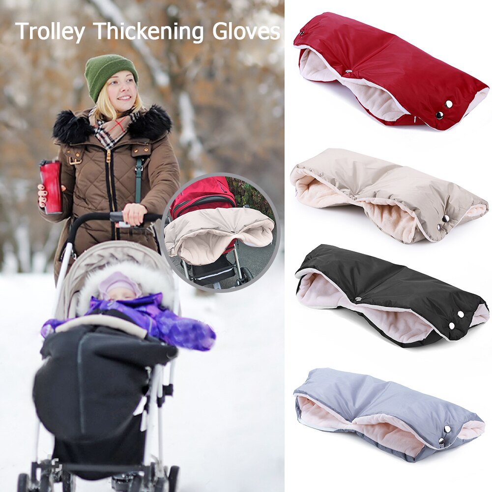 Winter Warme Kinderwagen Handschuhe freundlicher Kinderwagen Hand Muff Wasserdichte Kinderwagen Zubehör Handschuh Baby Buggy Kupplung Warenkorb draussen Handschuh