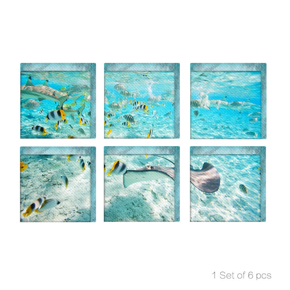 3D tropisch Meer Fisch Badewanne Appliques Schlecht Badewanne Aufkleber Badewanne Schlecht Aufkleber Wandbild nicht-Unterhose Wasserdicht selbst-Klebstoff hause