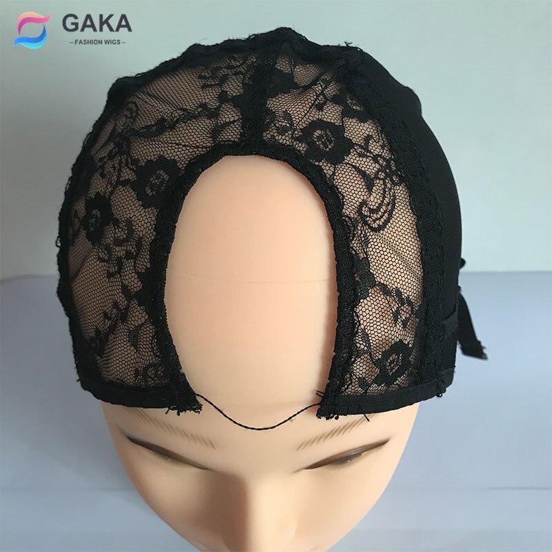 GAKA U Teil Spandex Rose Netz Spitze Haarnetz für sterben Herstellung Von Perücken Haar Zubehör 1PC Verstellbaren Riemen Schwarz Gittergewebe Rose perücke Kappe