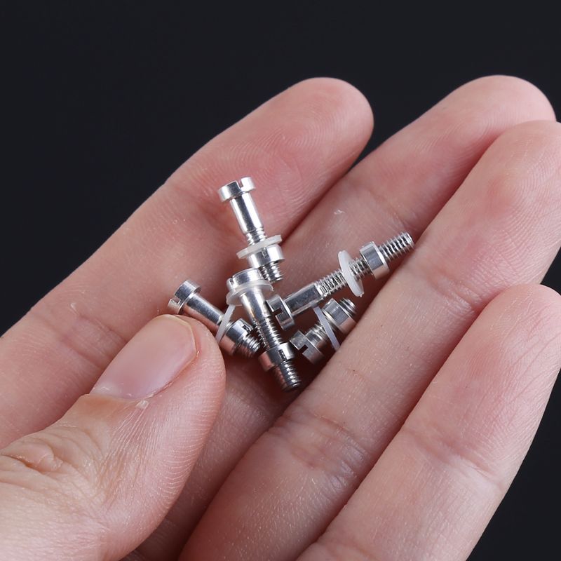 6 satz/beutel Plattenspieler Headshell Patrone Montage Bausatz Metall Schraube Bolzen murmeln Scheibe