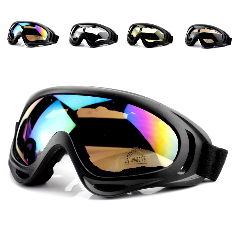 1 stücke Staubdicht Moto Radfahren Sonnenbrille Winddicht Skifahren Ski Brille Brille Sport Brille draussen UV400 Gläser