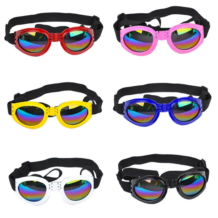 Hund Schutz Brille UV foldableDog Katze Auge-Sonnenbrille tragen Mehrfarbig Für Hund Haustier Produkte Zubehör Hund Schutz Brille