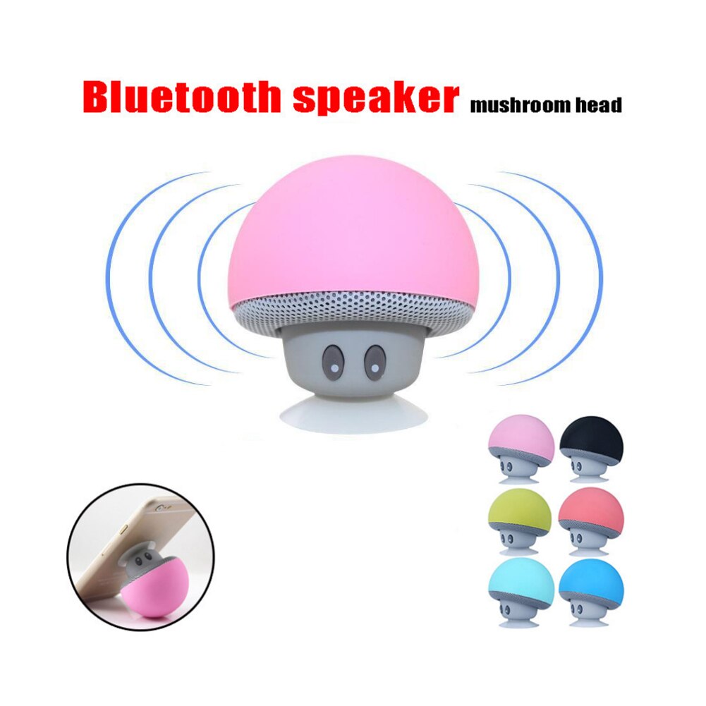 Tragbare Mini Lautsprecher Drahtlose Bluetooth Pilz Mit Mikrofon Lautsprecher Für PC Computer Telefon Stereo Wasserdichte Lautsprecher
