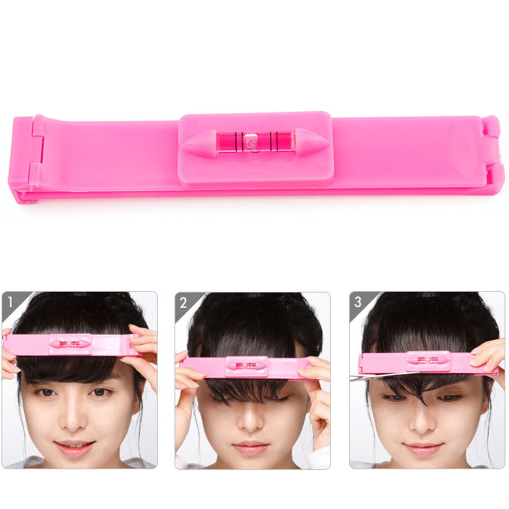 DIY Frauen Randbereich schneiden-Werkzeug Haar Trimmer Haushalt Haarschneidemaschine Kamm Führer Für Haar Knall Ebene Herrscher Haar Zubehör