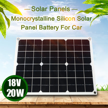 20 Watt flexibel Solar- Tafel Batterie Dual Ausgang Solar- Energie Energie Mit Usb-schnittstelle Hohe Wandlung-Bewertung Solar- Tafel System