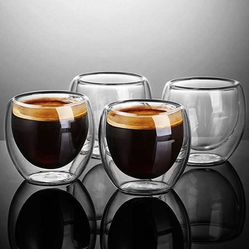 Neue Wärme-beständig Doppel Zauberstab Glas Tasse Bahre Kaffee Tasse dauerhaft handgefertigt Bahre Becher Tee glas Whiskey Glas Tassen Getränk