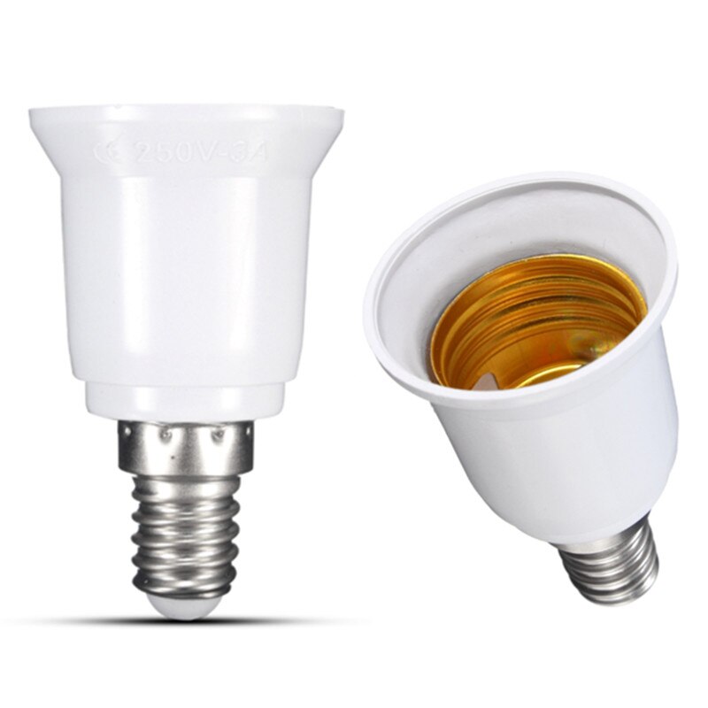 2 teile/los E14 zu E27 Licht Adapter Lampe Basis Halfter Beleuchtung Basen Lampe Birne Verlängerung Konverter Halfter Sockel Basis