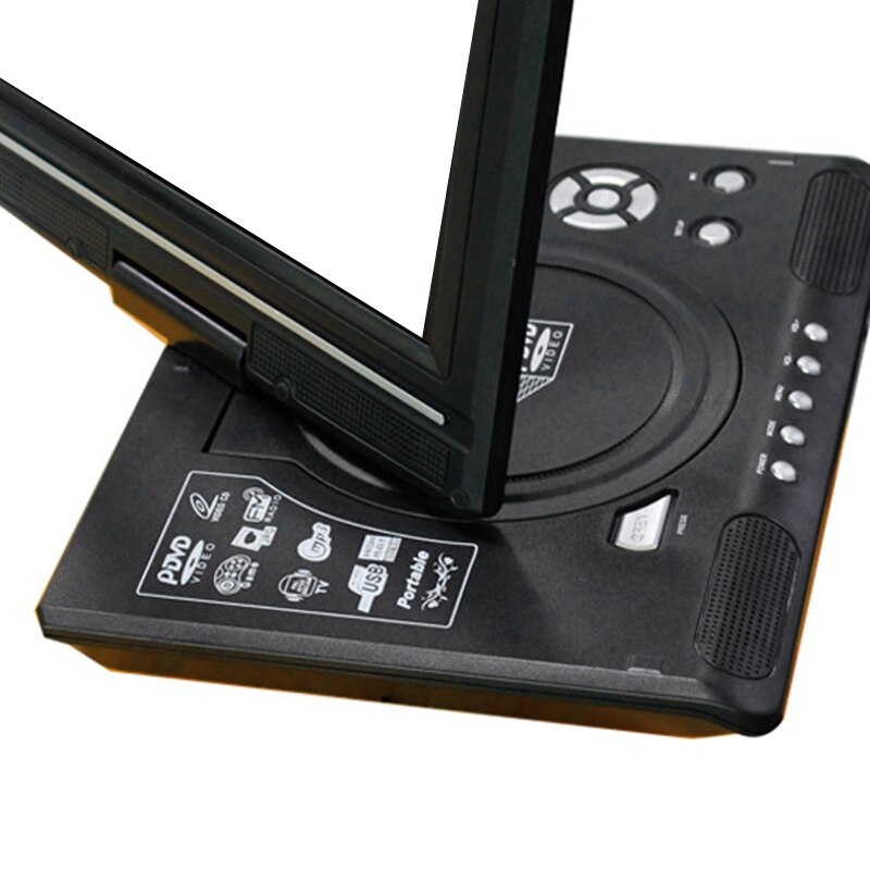 9,8 Zoll Tragbare Hause Auto DVD Spieler VCD CD Spiel TV Spieler USB Radio Adapter Unterstützung FM Radio Empfang-EU Stecker