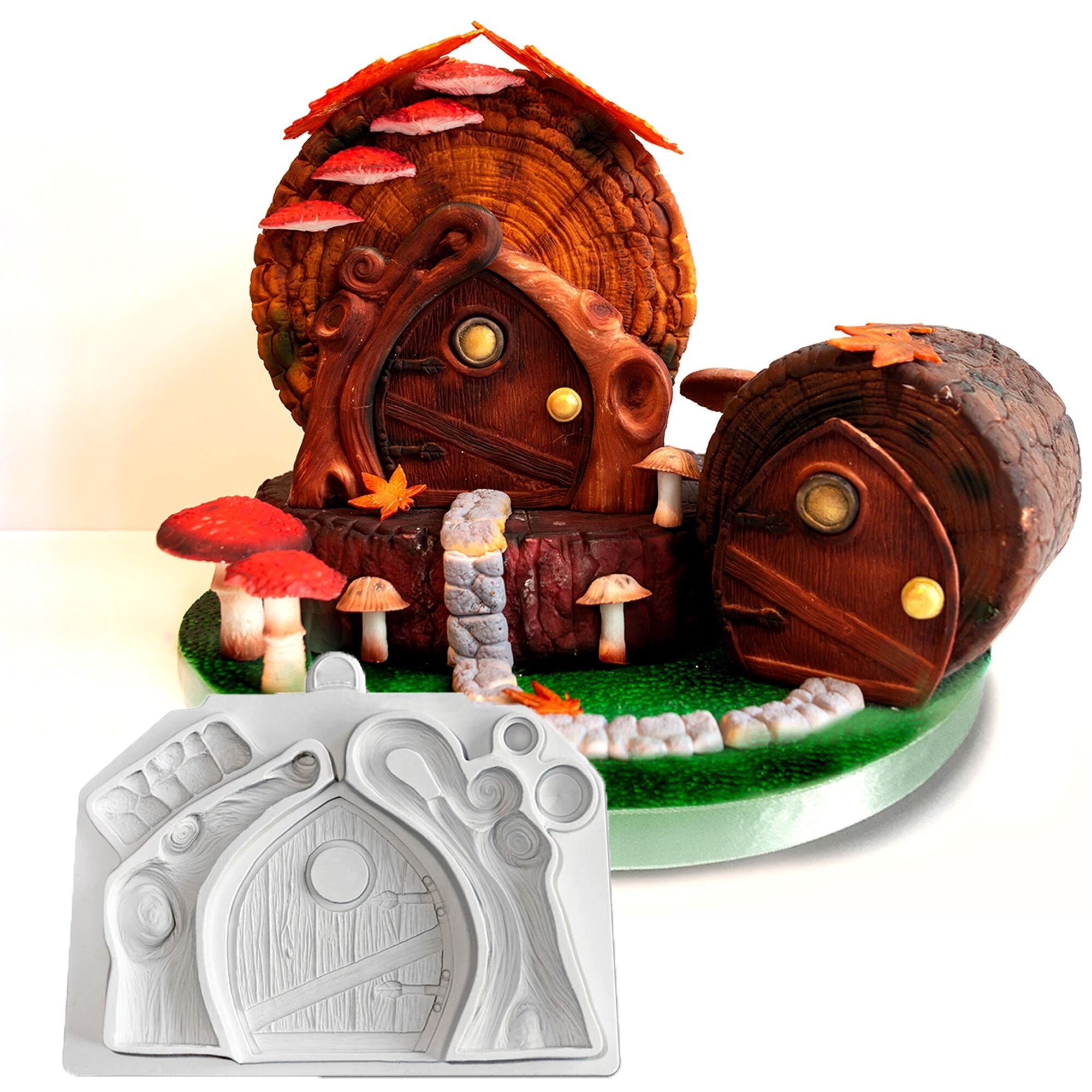 Gebühr Tür & Giftpilze Pilze Silikon bilden Fondant Kuchen Dekorieren Werkzeuge, Handwerk, Cupcakes, Sugarcraft, Süßigkeiten, Tonne