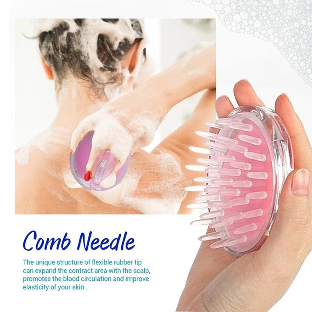 2pc Silikon Kopf Körper Massagegerät Shampoo Kopfhaut Massage Pinsel Silikon Kopf Shampoo Reinigung Massage Pinsel Körper Dusche Pinsel # ND