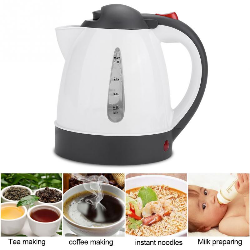 1000ml 24V 250W Elektrische Wasserkocher Edelstahl Auto Reise Reise Topf Kaffee Tee Erhitzt Becher Motor- Heißer wasser Für Auto Oder Lkw Verwenden
