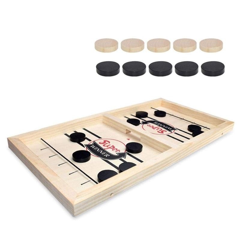 TischfußBall Gewinner Spiele Tisch Eishockey Spiel Katapult Schach eltern-Art-Interaktive Spielzeug Schnelle Schlinge Puck Bord Spiel Spielzeug Für freundlicher