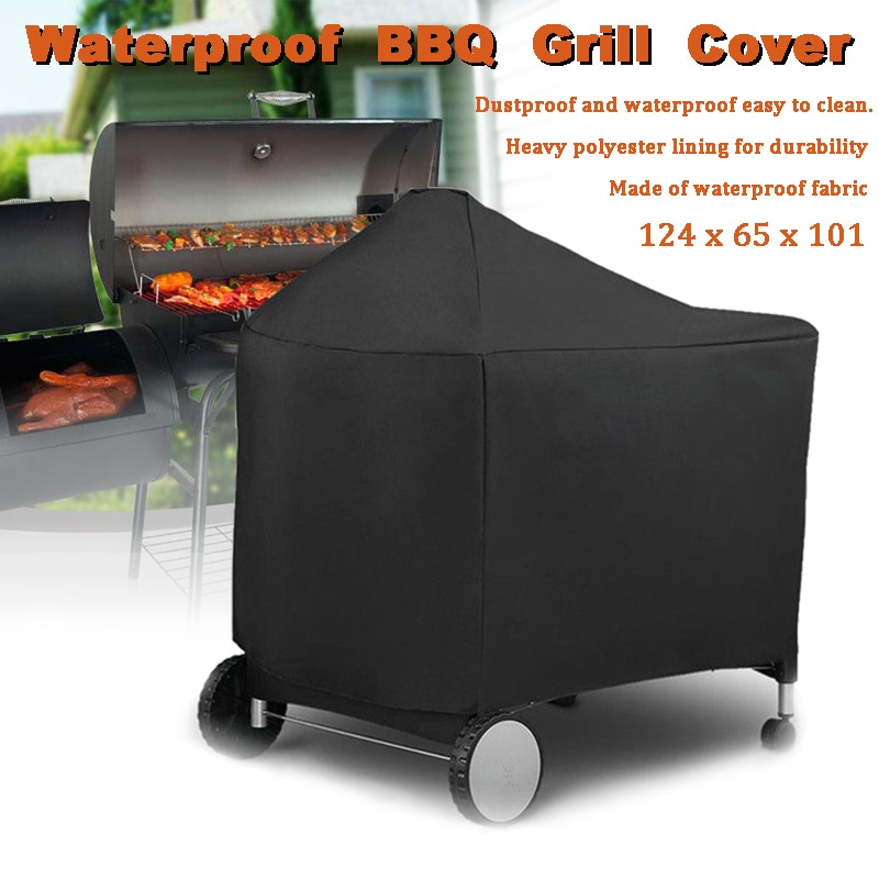 124x65x101cm BBQ Grill Abdeckung für Weber 7152 Wasserdichte Staubdicht Lagerung Tasche Regen Gas 22 Zoll holzkohle Grill Grill Abdeckung
