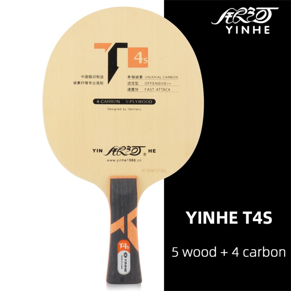 Echtes yinhe Galaxis T-4S Tischtennis Klinge (T4s,5 holz + 4 carbokev) Klingeln Pong Schläger Basis Raquete De Klingeln Pong