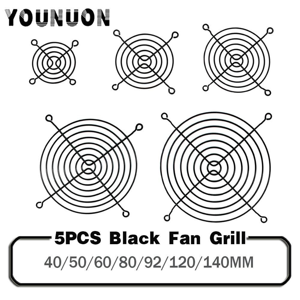 5 stück 60mm 80mm 90mm 92mm 120mm 140mm Fan grillen Metall Gittergewebe Finger Schutz schutz Netz Fan Grill Computer fallen Fan Grill