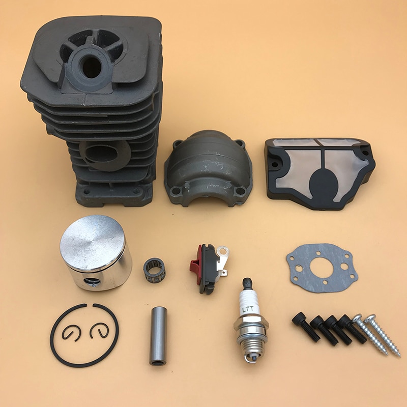 HUNDURE 38mm 40mm Zylinderkopf Kolben Pfanne Montieren Schraube Zündkerze Bausatz Für HUSQVARNA 142 137 141 136 benzin Kettensäge Teile