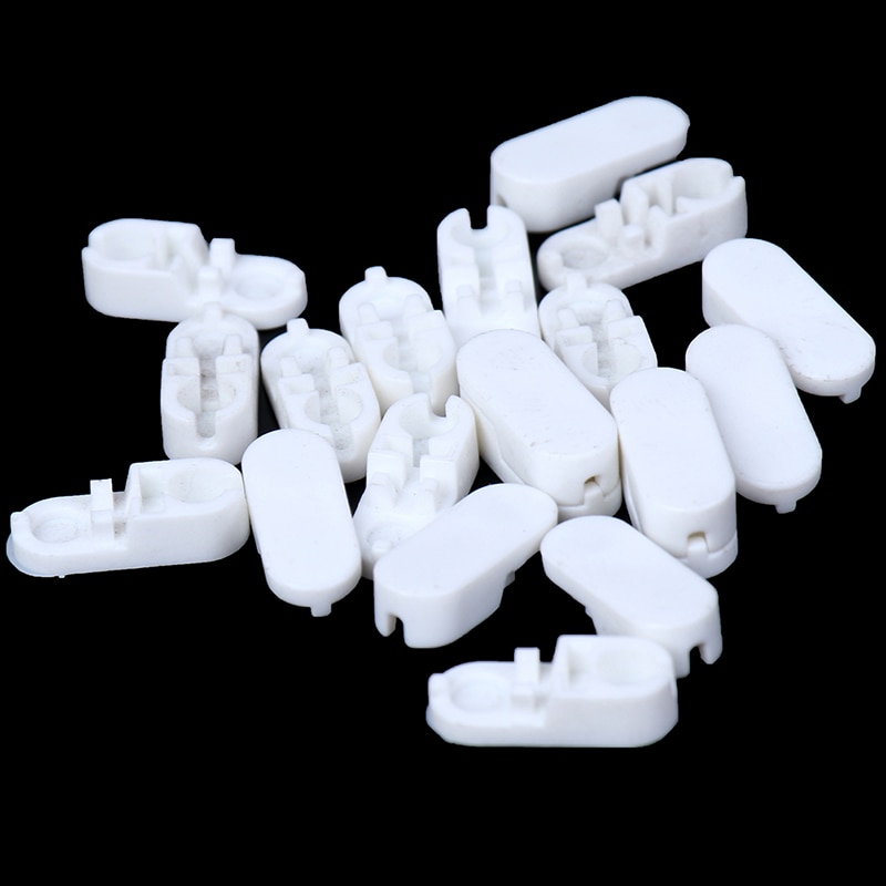 20 teile/los Kunststoff Rollos Ziehen Schnur Stecker Vorhang Kette Anschluss für Vertikale Jalousien Pvc-h-streifen Schreiner Ersatz Werkzeug Ersatz