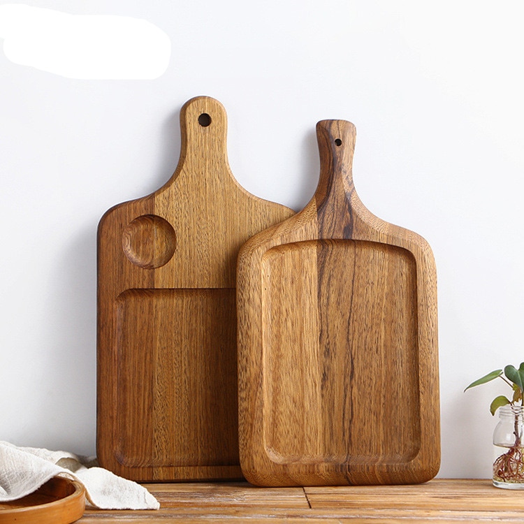 44x20x2cm zebrano doppel-Mutter Steckbrett mit griff geschirr tablett holz Pizza tablett Steckbrett schnelle tablett Steak platte