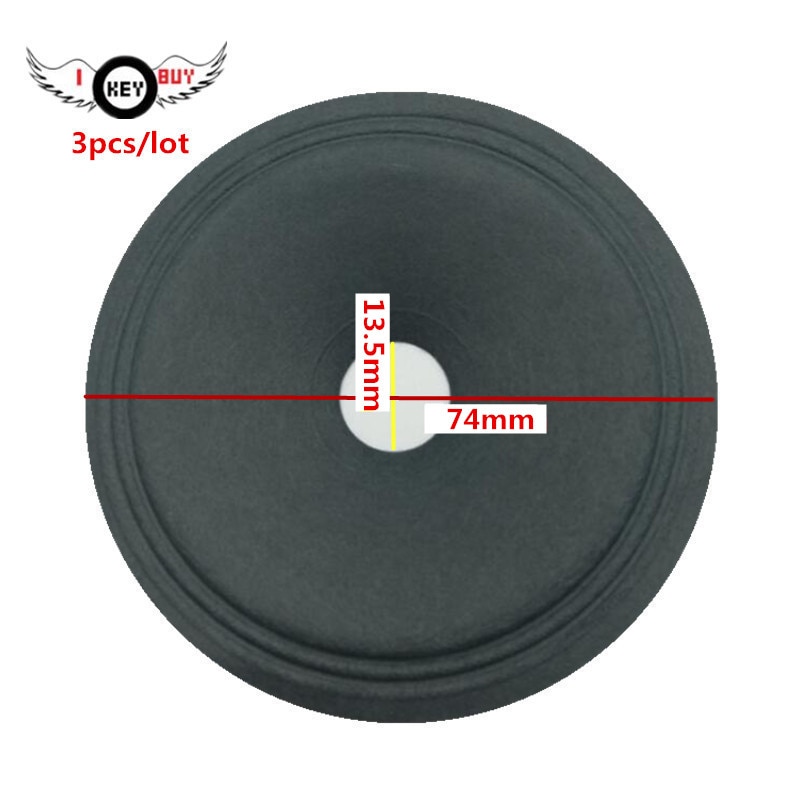 3 Stck 3 Zoll Hochtöner Lautsprecher Papier Kegel Trommel Papier Zubehör 77 MM 16 MM 16 MM DIY Lautsprecher Reparatur zubehör