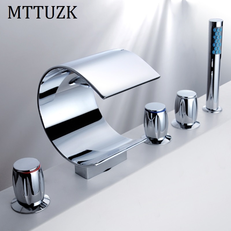MTTUZK Durcheinander Schalter Ventil für Badewanne wasserhahn dusche mischer Schlecht wasserhahn regelventil Teilt fünf-See Badewanne Wasserfall armaturen