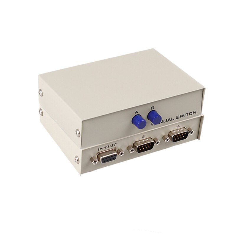 DB9 RS232 Schalter COM seriell Hafen Teiler Konsole Drucker teilen Wähler Regler 2 in1aus