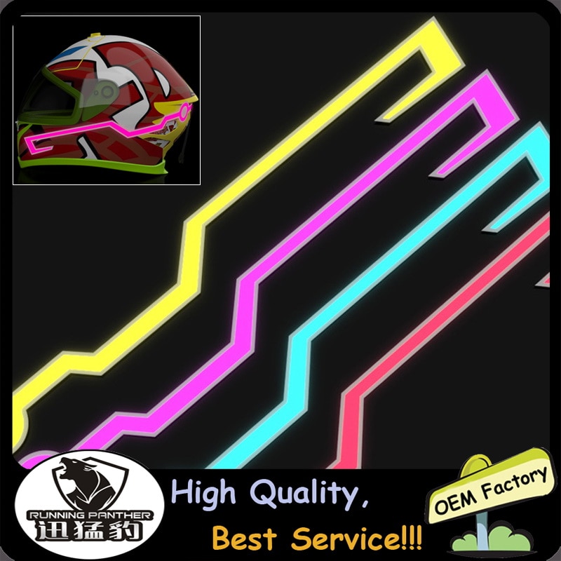 drei Mod Neue Motorrad Helm Licht LED DIY Moto-Cross Helm LED Licht Motorrad Sicherheit Reflektierende Streifen Für