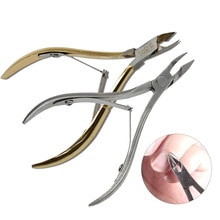 1 stücke Nagel Kunst Werkzeuge Nagel Häutchen Zange Gold/Silber Haarschneidemaschine Schere tot Haut Entferner Manikübetreffend Trimmer Nagel Pflege liefert Sein443