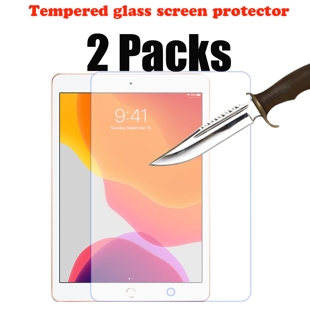 2 Packungen gehärtetem glas Bildschirm Schutz für iPad 10,2 7th 8th Generation Apfel ipad ipad schutz bildschirm Film