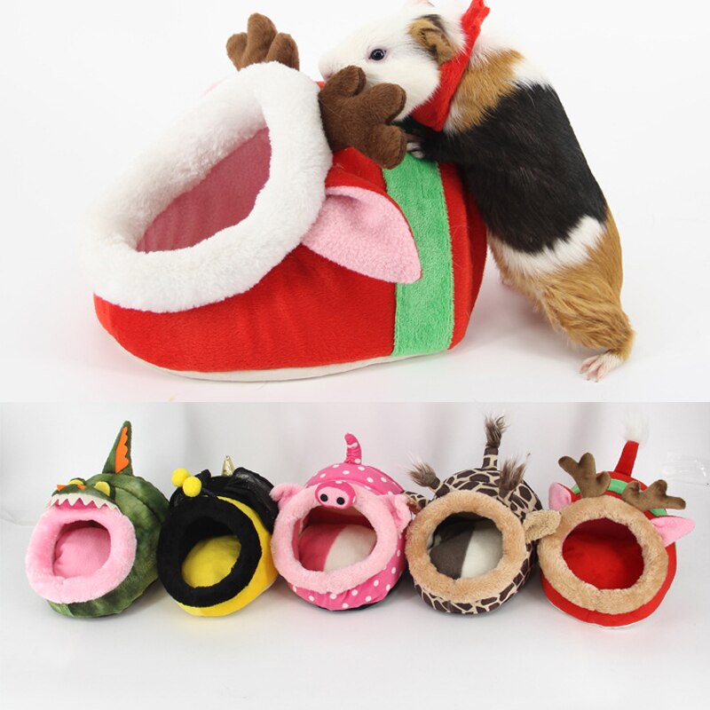 Plüsch Weichen Guinea Schwein Haus Bett KäFeige für Hamster Mini Ebene Mäbenutzen Ratte Nest Bett Kleine Haustier Produkte Hamster Haus