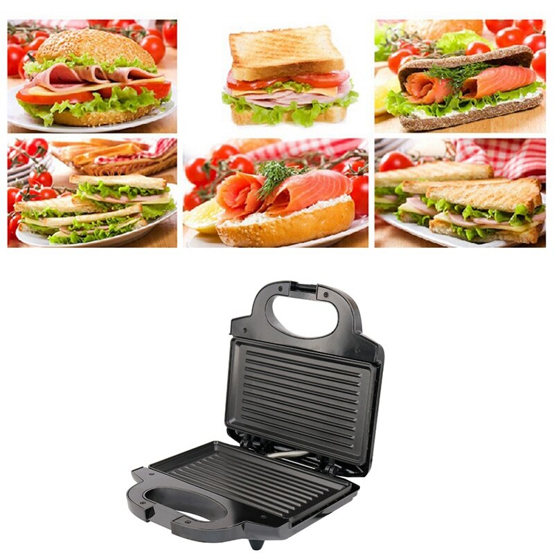 Multifunktionale Elektrische Mini Sandwich Macher Grillen Panini Platte Toaster Steak Hamburger Frühstück Maschine Grill Ofen Eu P