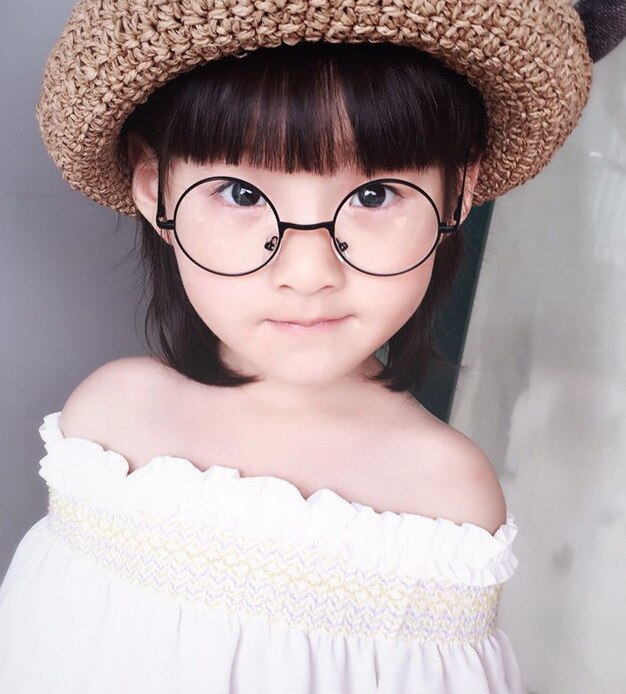 Klassische Kleine Runde Sonnenbrille für freundlicher Schwarz Objektiv Sonnenbrille für Jungen Mädchen Metall Rahmen freundlicher Brillen