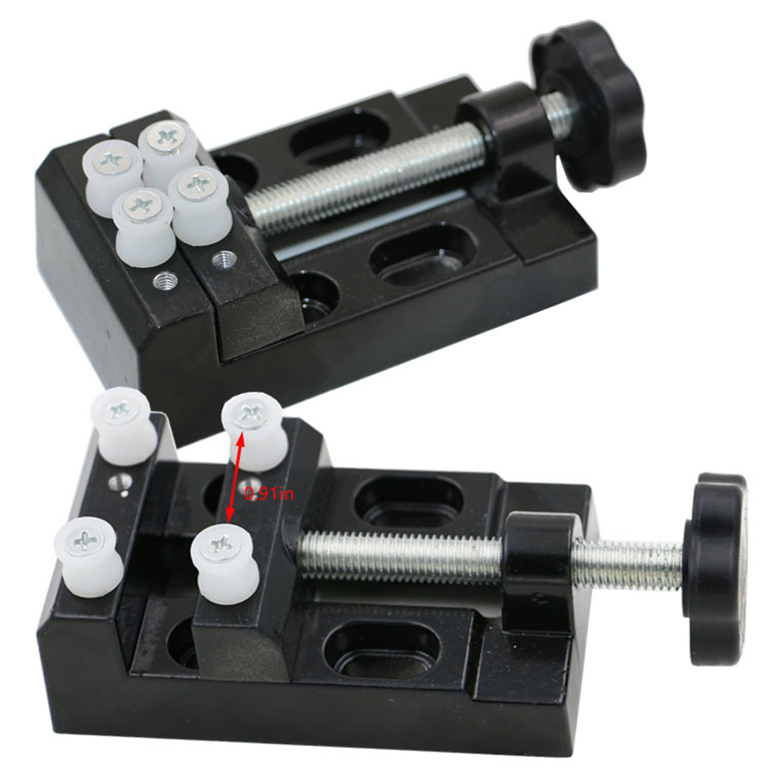 Neue 1pc Schwarz Kiefer Bank Klemme Mini Bohrmaschine Umge Mikro Clip Flache Schraubstock DIY Hand Werkzeuge 105 x 55x35mm