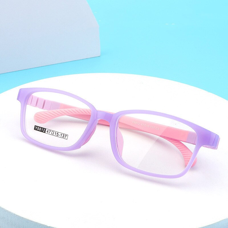 47-15-137optisch freundlicher Brille Rahmen TR90 Silikon Spektakel flexibel Schutzhülle freundlicher Brille Dioptrien Brillen Gummi Y8812