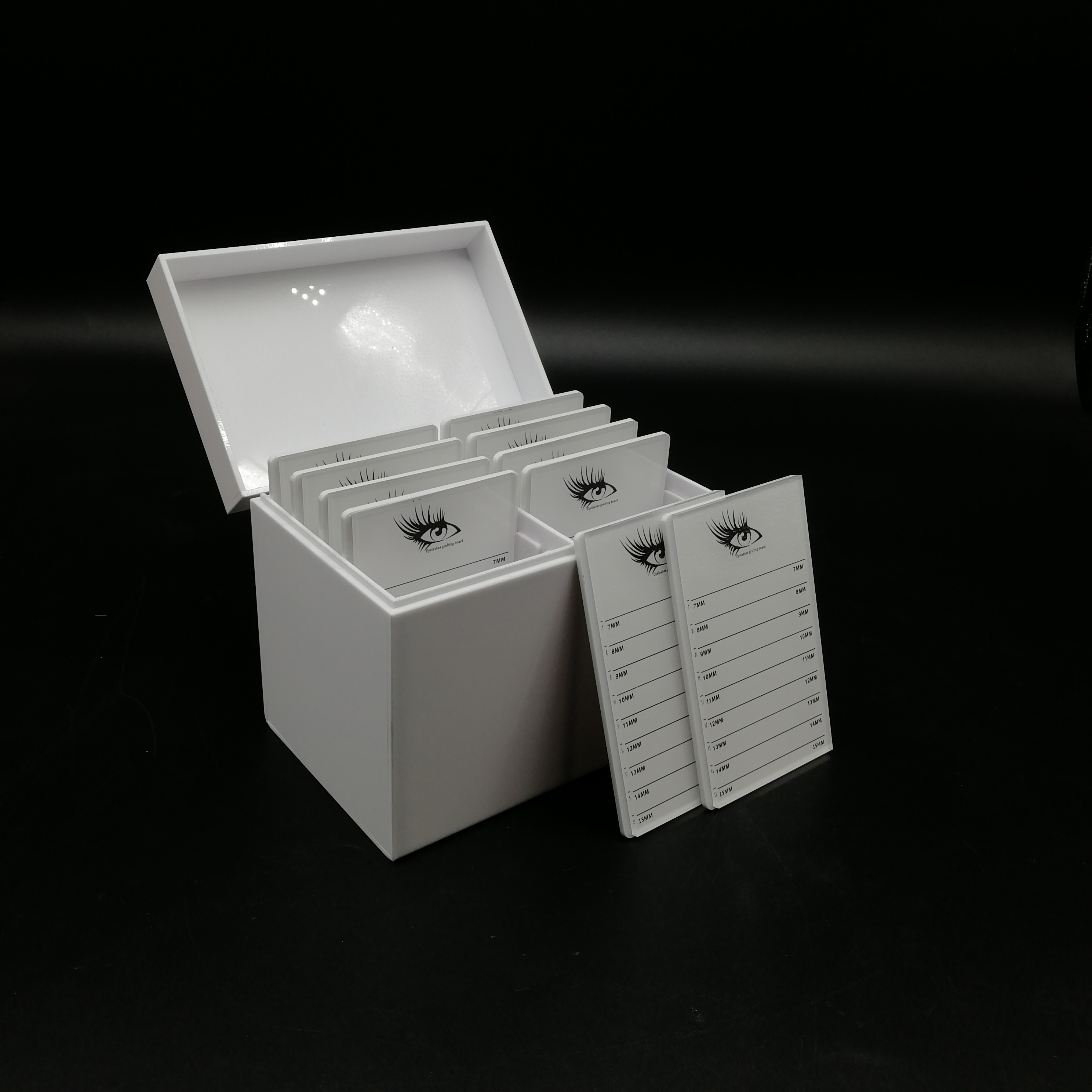 10 schichten Wimpern Container machen-hoch Organizer Falsche Wimpern Palette Halfter Pfropfen Wimpern Verlängerung machen-hoch-Werkzeug funkeln Colo