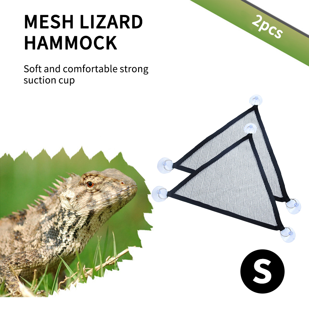 2 Stck Atmungsaktives Gittergewebe Reptil Haustiere Hängematte Bett Eidechse Hängen Bett Für Geckos bärtig Chamäleon