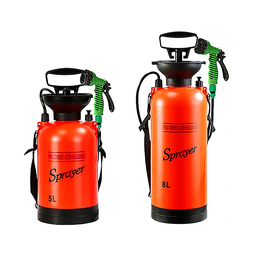 5L/8L Tragbare draussen Dusche Camping Dusche Multi-Funktion Schlecht Spritzgerät Bewässerung Blumen Auto Waschen Kleine Spritzgerät