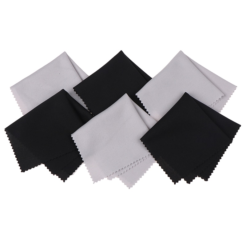 10 stücke Grau Reinigung Gläser Brillen Tuch Wirtschaft Sonnenbrille Bildschirm Mikrofaser Reiniger Tuch Brillen Zubehör 15*15cm