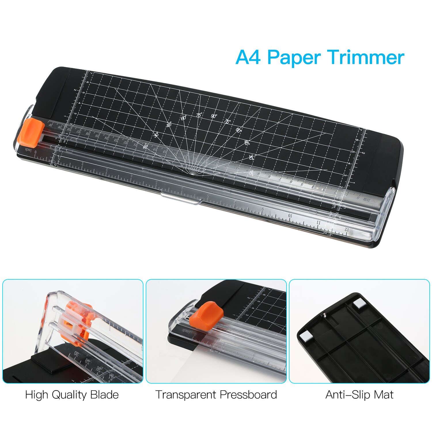 Aibecy 12 Zoll Tragbare Papier Trimmer A4 Größe Papier Cutter Schneiden Maschine Schneiden Breite für Handwerk Papier Foto Laminiert Papier
