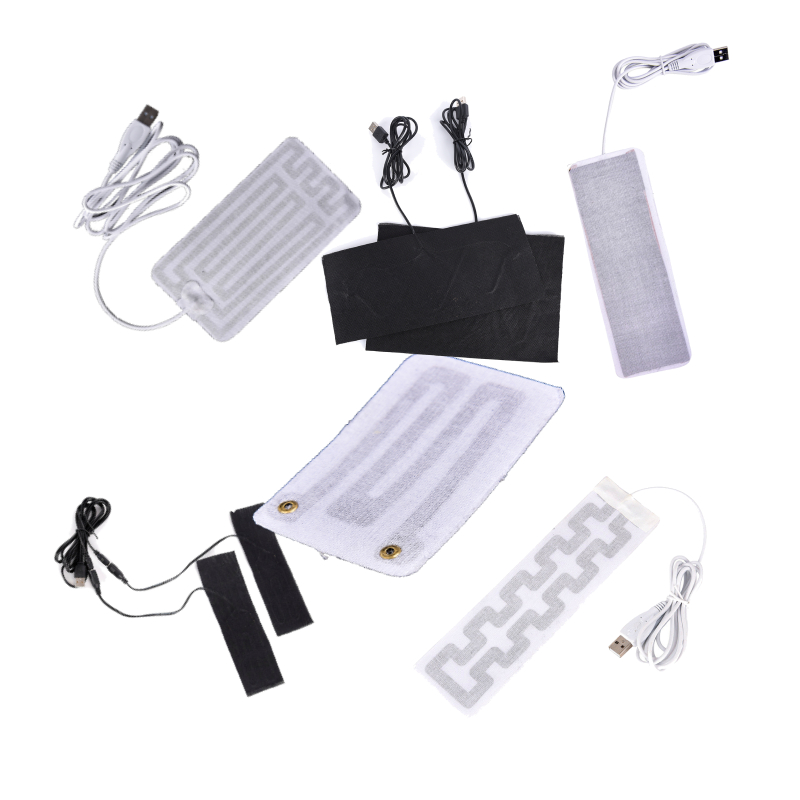 USB Aufgeladen Warme Einfügen Pads Wasserdichte Faser Kohlenstoff Heizung Pad Sicher Heizung Tragbare Wärmer Pad für Weste Jacke Tuch Liefert