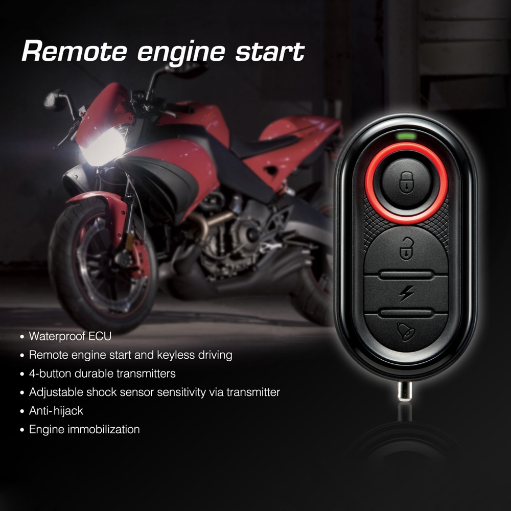 Original Steelmate 986E 1 Weg Motorrad Alarmanlage Fernbedienung Motor Anfang Motorrad Motor- Immobilisierung mit Mini Absender
