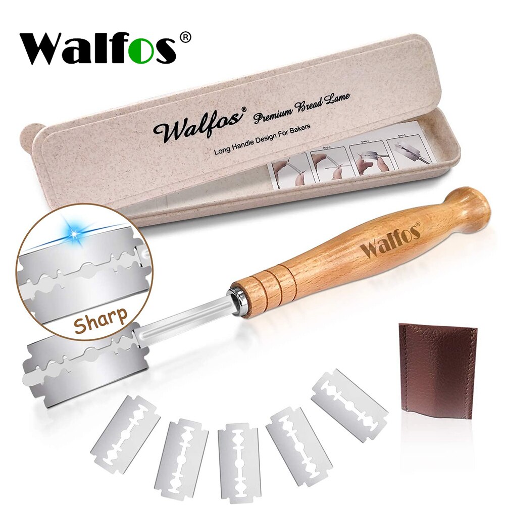 WALFOS Professionelle Brot Gebogene Scimitar Lahm Neue Europäische Gebogene Brot Messer Westlichen Stangenbrot Cutter Französisch Toast Messer
