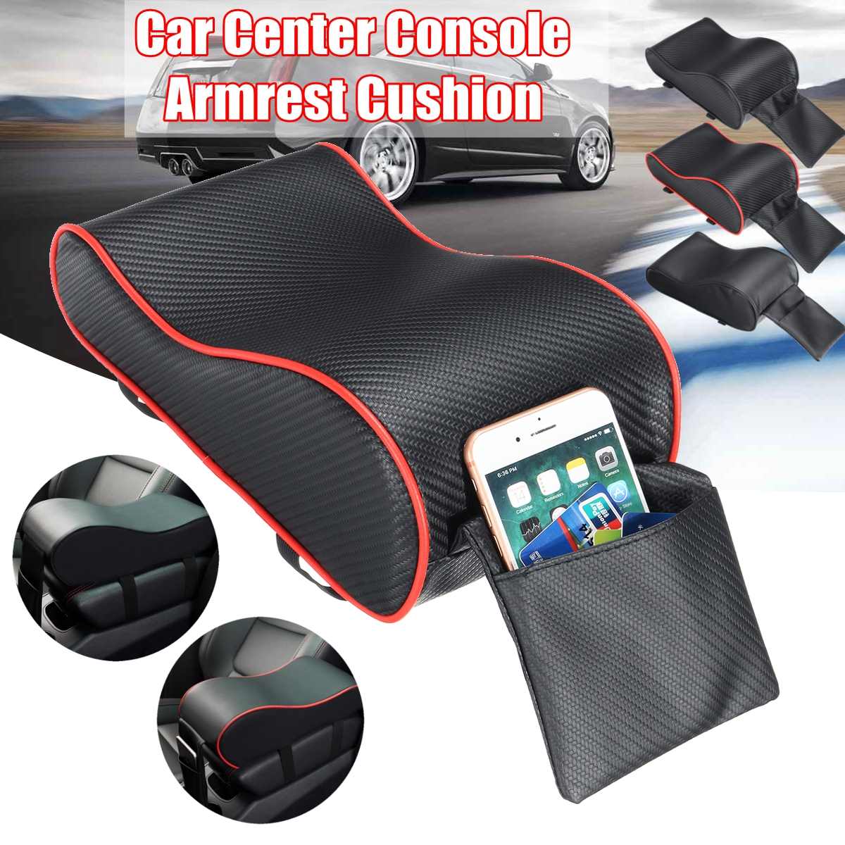 Leder Auto Armlehne Pad Universal- Auto Armlehnen Wagen Center Arm Rest Sitz Kasten Pad Fahrzeug Schutz Auto Styling
