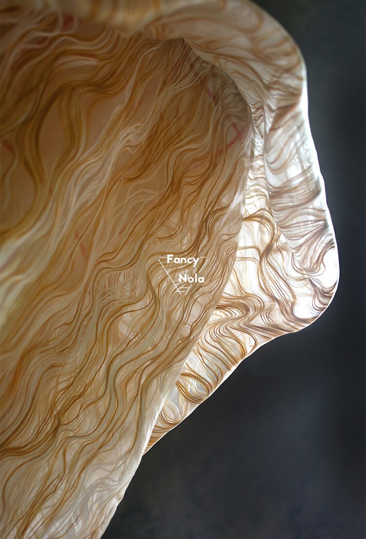 Kreative Baumwolle Gewinde Interlining Blick Stoff Wellenförmige Textur DIY kleidung kleid kleid Sandwich Tüll CG053