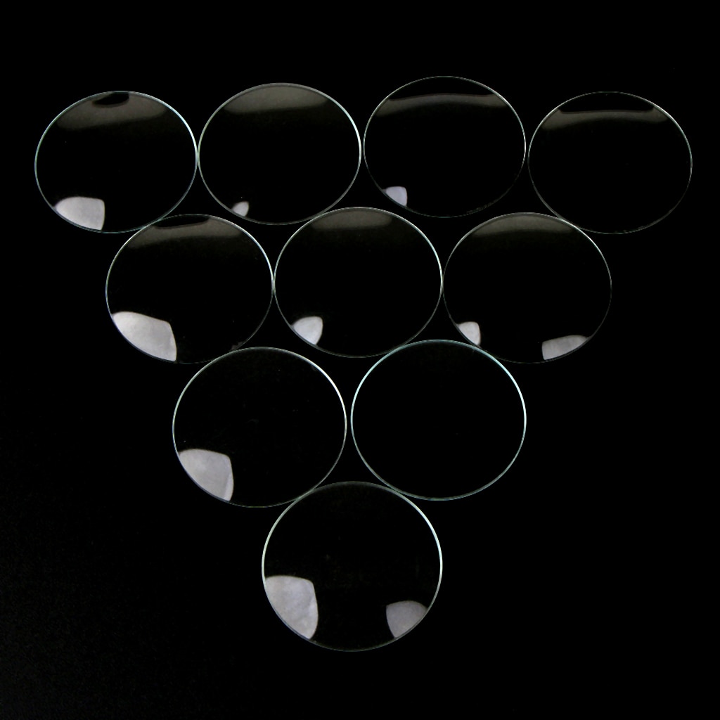 10pc Doppel Konvexen Uhr Glas 28mm-33mm Anti-kratzen Uhr Kristall