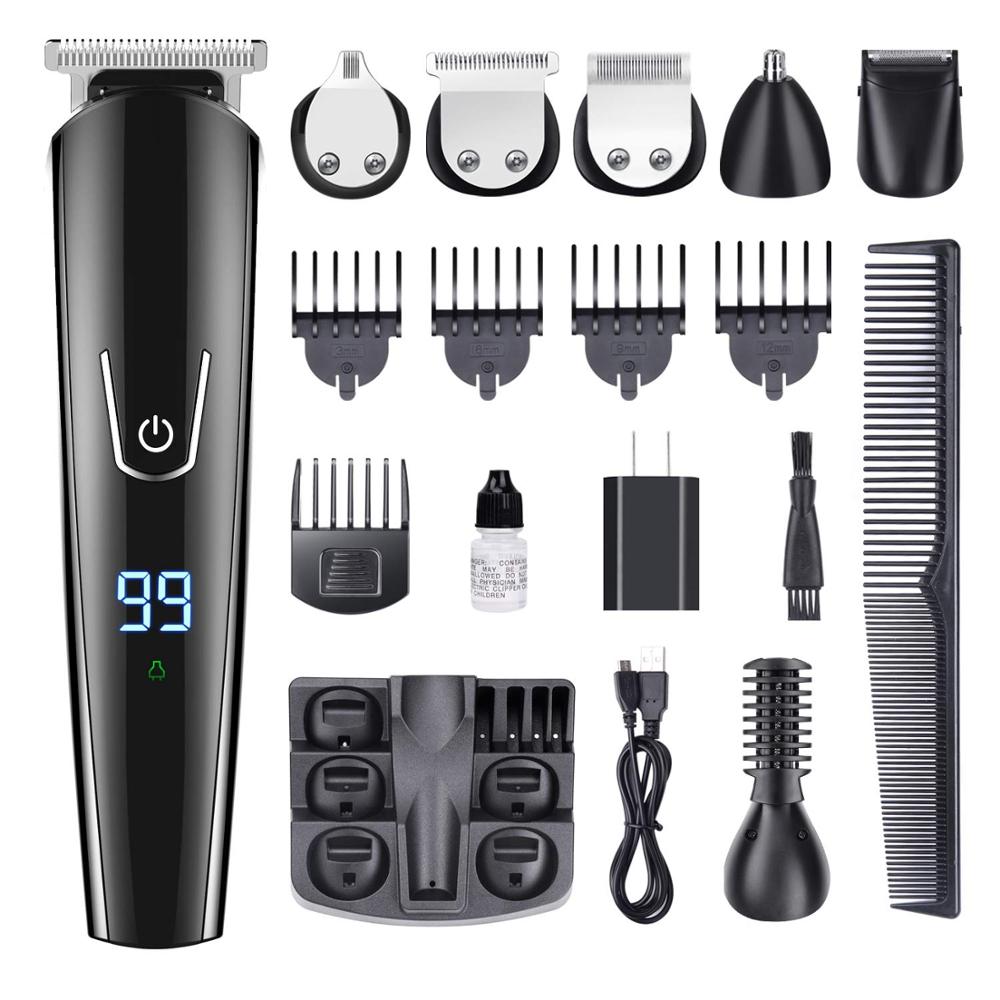 Haar Haarschneidemaschine multifunktionale haar Haarschneidemaschine wiederaufladbare drahtlose elektrische haar Haarschneidemaschine männer rasierer nase haar Trimmer 11 funktion