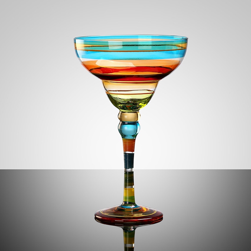 Handgemachte Bunte Cocktail tasse Europa Becher Tasse Champagner tasse Kreative Wein gläser Bar Party Hause Getränk hochzeit