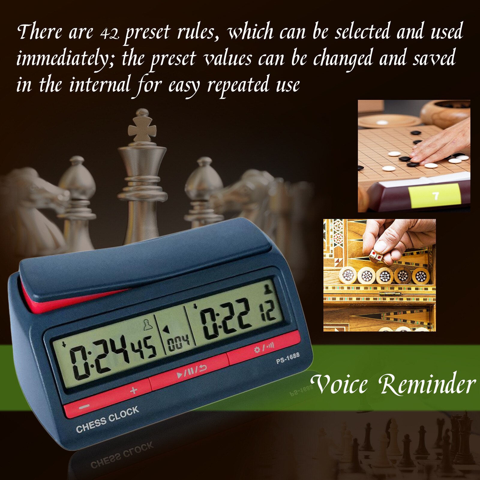 4 # multifunktionale Schach Uhr, Schach Und Gehen Uhr, Elektronische Schachuhr, Schiedsrichter Timer, spiel Uhr Wasserdicht Timer