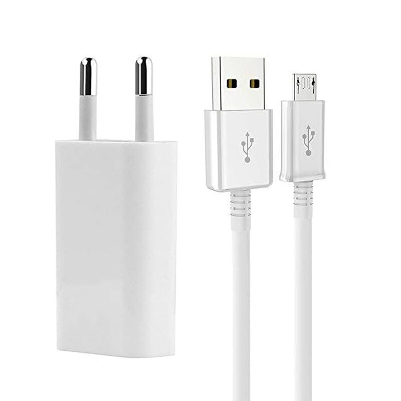 Zauberstab AC Eu-stecker Weiß Farbe USB Ladegerät USB Ladung V8 Kabel + Ladegerät Adapter Für Smartphone tische Universal-