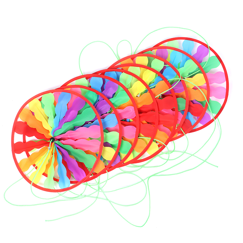 Neueste 27cm 8 Rad Bunte Regenbogen Wind Spinner Windmühle Garten Garten Dekor Spielzeug