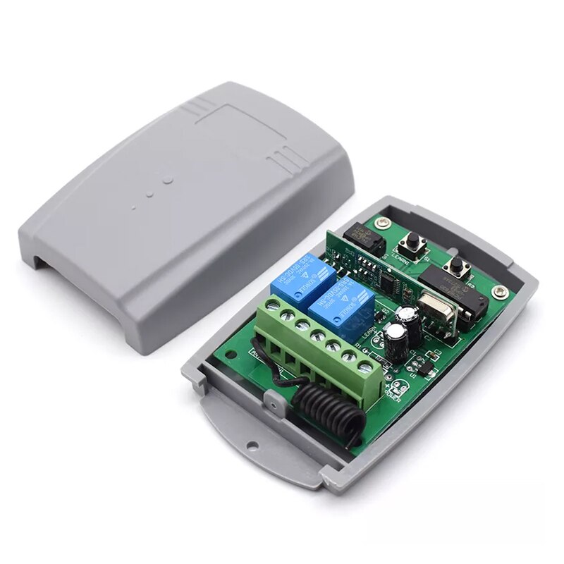 Universal- 2 kanal Tor Garagentor fernbedienung empfänger 433MHZ Fest Code und rollen Code Empfänger